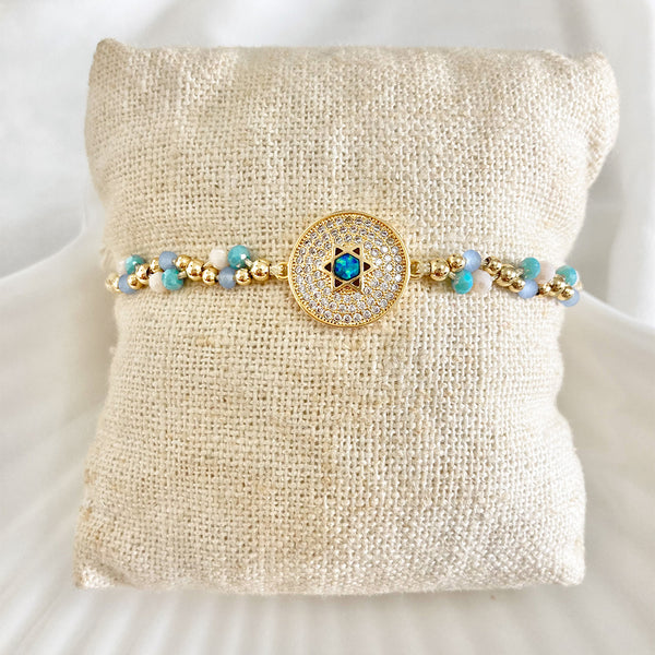 Pulsera estrella azul